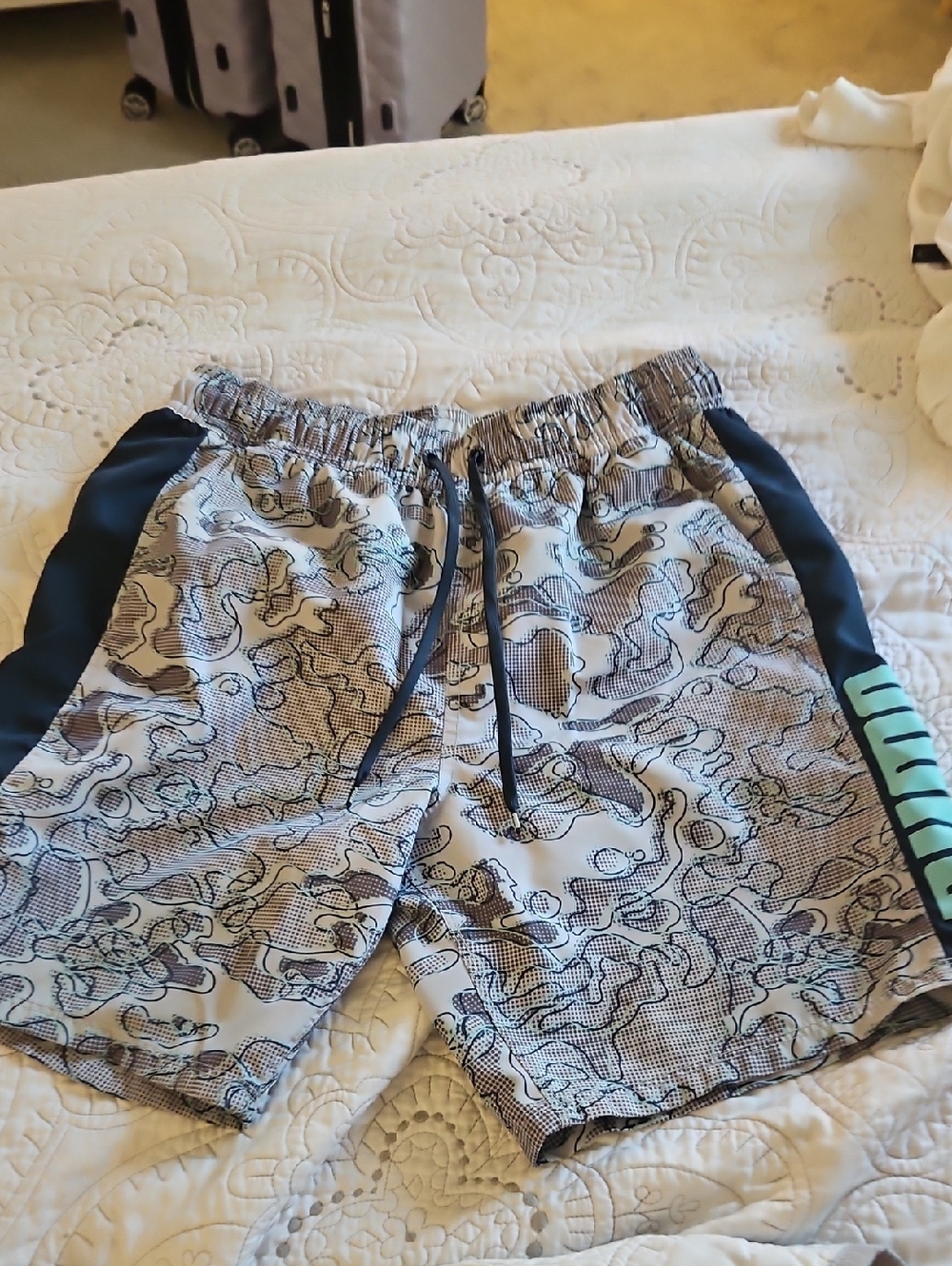Men's Performance Swim Shorts in Grey Camo PUMA